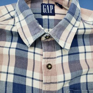 ギャップ(GAP)の90s old gap 青タグ　チェックネルシャツ　Lsize　オールドギャップ(シャツ)