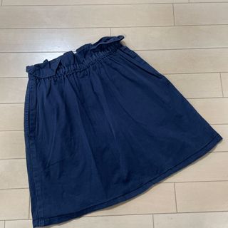 ユニクロ(UNIQLO)の★UNIQLO★ユニクロ ガールズ　スカート  ネイビー、140(スカート)