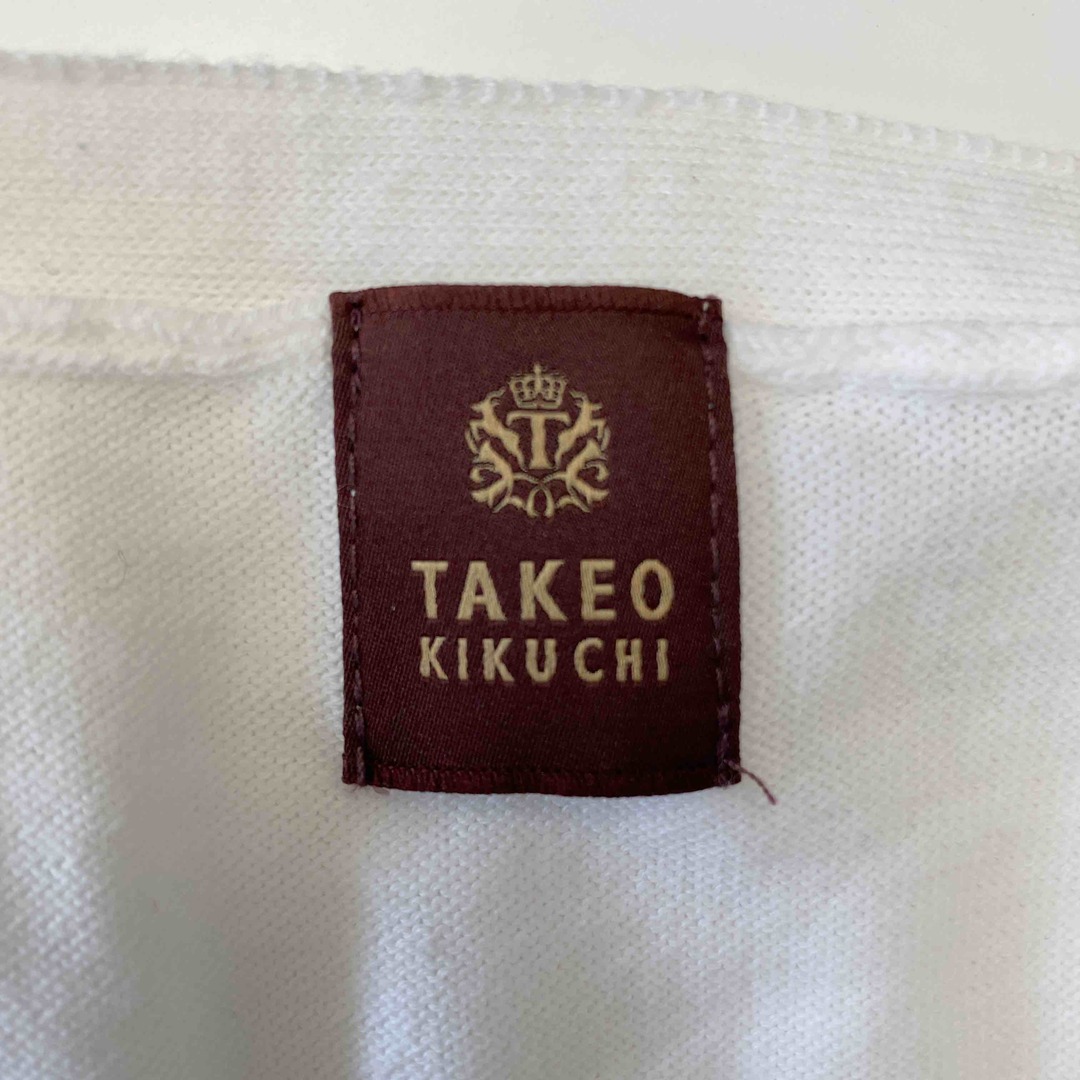 TAKEO KIKUCHI(タケオキクチ)のTAKEO KIKUCHI タケオキクチ メンズ カーディガン ホワイト tk メンズのトップス(カーディガン)の商品写真