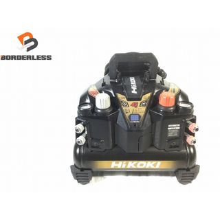 ヒタチ(日立)の☆中古品☆HiKOKI ハイコーキ 8L 高圧/常圧 エアコンプレッサ EC1245H3 黒/ブラック 45気圧 静音 低振動 エアーツール 88793(工具)