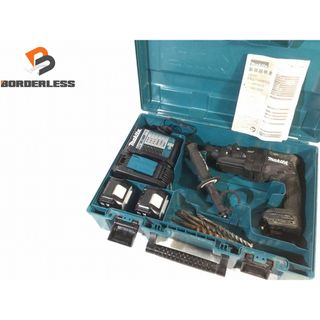 マキタ(Makita)の☆中古品☆makita マキタ 18V 充電式ハンマドリル HR182DRGX バッテリー2個(18V 6.0Ah) 充電器 ケース付き 88824(工具)