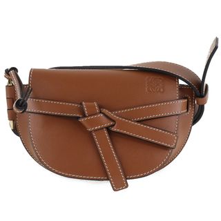 【LOEWE】ロエベ ゲートバム ウエストバッグ 321.54.Z58 カーフ 茶 レディース ボディバッグ