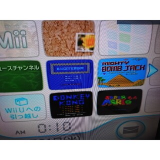 ウィー(Wii)のWii 本体 内蔵ソフト4本 バーチャルコンソール(家庭用ゲーム機本体)