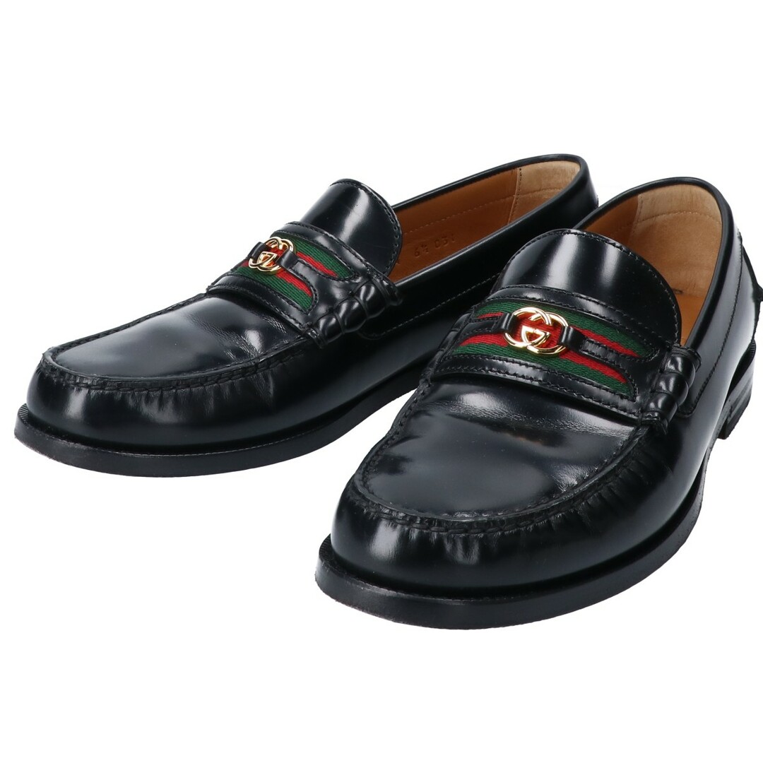 GUCCI - グッチ 644724 GGシェリーライン レザー ローファー/ 6 GUCCI - グッチ 644724 GGシェリーライン レザー ローファー/ 6