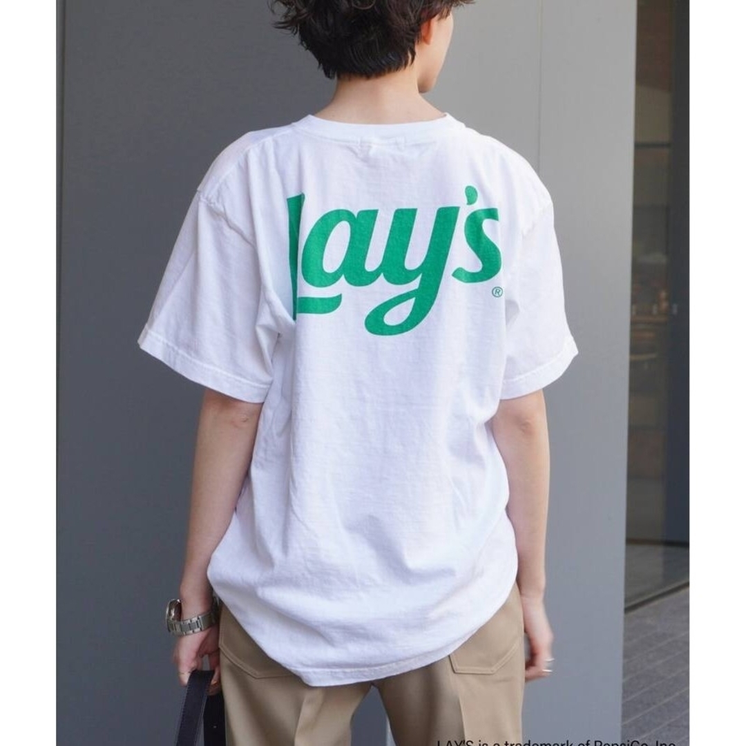 AP STUDIO(エーピーストゥディオ)の新品　AP STUDIO　グッドロックスピード　Lays T-sh(GREEN） レディースのトップス(Tシャツ(半袖/袖なし))の商品写真