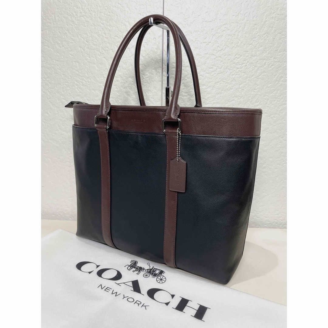 COACH(コーチ)の【良品】定価10万　コーチ　メンテ済み　ビジネス　バッグ　トート　レザー　272 メンズのバッグ(ビジネスバッグ)の商品写真