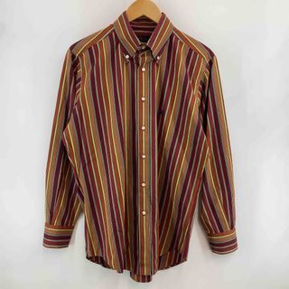 エトロ(ETRO)のETRO エトロ 　エンジ系　ストライプ　胸元ロゴ入り　メンズ 長袖シャツ(シャツ)