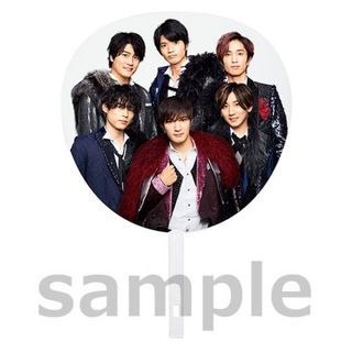 SixTONES うちわ　団扇　集合　カウコン　2020 - 2021 (アイドルグッズ)