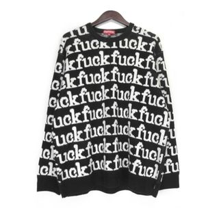 シュプリーム(Supreme)のシュプリーム Supreme ■ 22SS 【 Fuck Sweater 】 Fuck 総柄 クルーネック ニット セーター 32675(ニット/セーター)