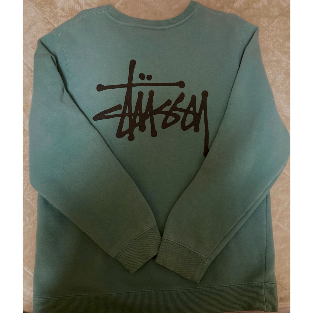 STUSSY(ステューシー)のstussy ステューシー　スウェット　ブルーグリーン　Mサイズ メンズのトップス(スウェット)の商品写真