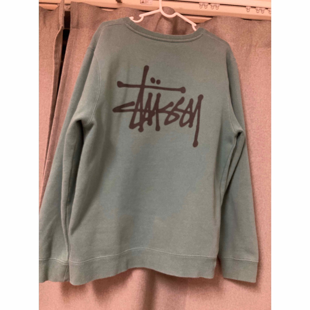 STUSSY(ステューシー)のstussy ステューシー　スウェット　ブルーグリーン　Mサイズ メンズのトップス(スウェット)の商品写真