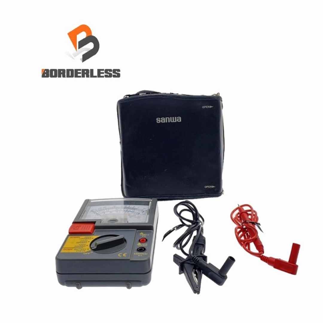 ☆中古品☆SANWA サンワ 絶縁抵抗計 DM5218S アナログ メガー ☆中古品☆SANWA サンワ 絶縁抵抗計 DM5218S アナログ メガー