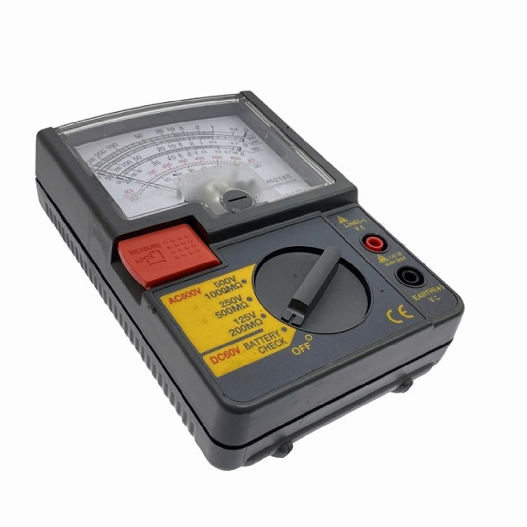 ☆中古品☆SANWA サンワ 絶縁抵抗計 DM5218S アナログ メガー ☆中古品☆SANWA サンワ 絶縁抵抗計 DM5218S アナログ メガー