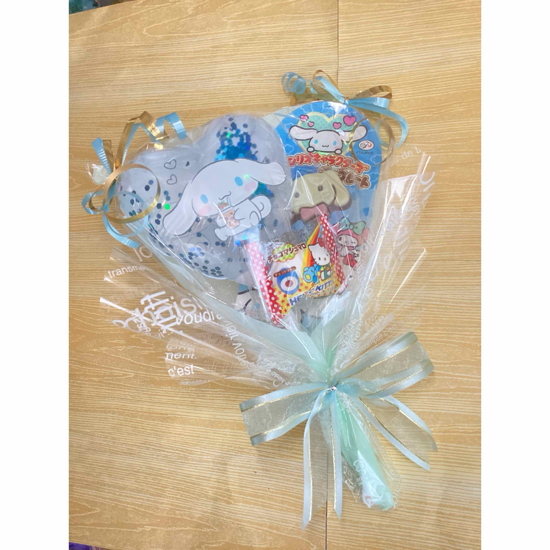 シナモン 風船付お菓子ブーケ♡1個 プチギフト 入学 入園 結婚式 シナモン 風船付お菓子ブーケ♡1個 プチギフト 入学 入園 結婚式