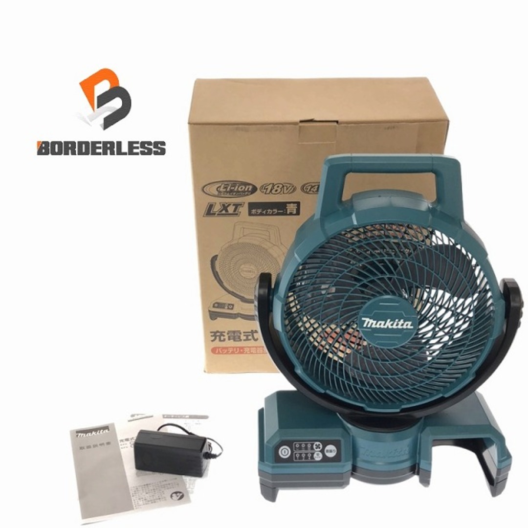 Makita(マキタ)の☆未使用品☆makita マキタ 14.4V/18V 充電式ファン CF203DZ 本体＋ACアダプタ コードレス 扇風機 送風機 88490 自動車/バイクのバイク(工具)の商品写真