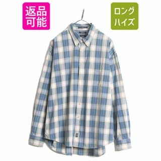 リーバイス(Levi's)の90s ドッカーズ リーバイス チェック 長袖 ボタンダウン シャツ メンズ XL 古着 90年代 オールド LEVIS DOCKERS コットン 大きいサイズ BD(シャツ)