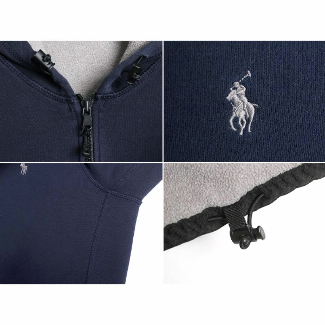 Ralph Lauren(ラルフローレン)のポロ ラルフローレン フルジップ スウェット フード パーカー メンズ L / 古着トレーナー ヘビーウェイト 裏 フリース ジャケット スエット メンズのトップス(パーカー)の商品写真