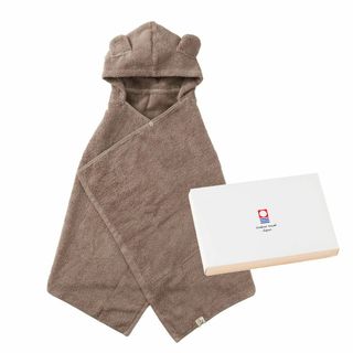 【色: パウダーブラウン：くま耳】今治タオル imabari towel 出産祝(その他)