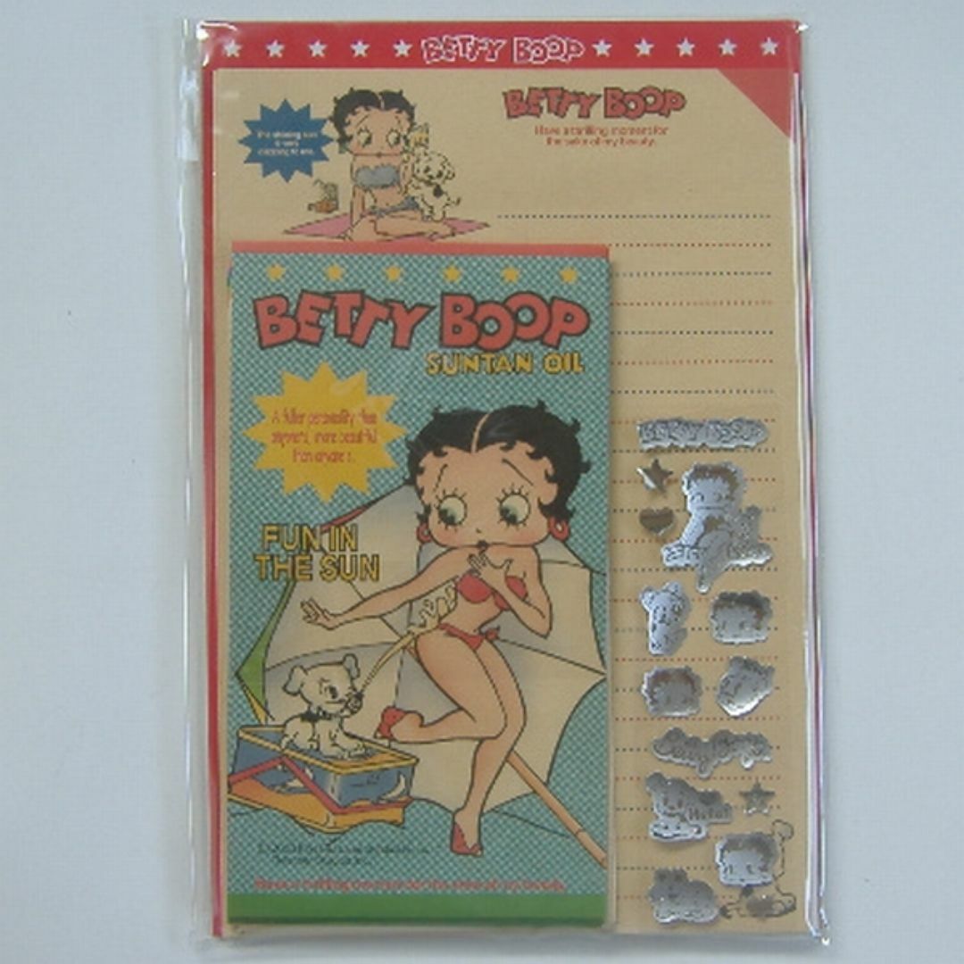 Betty Boop(ベティブープ)の【未開封】ベティ・ブープ レターセット(封筒・便箋・シール) エンタメ/ホビーのおもちゃ/ぬいぐるみ(キャラクターグッズ)の商品写真