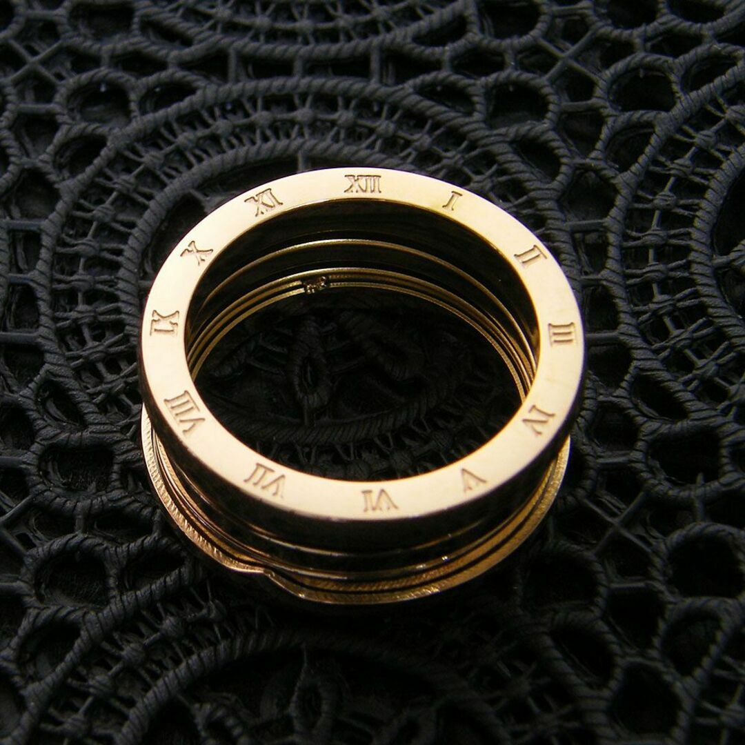 幅広 K18 ピンクゴールド ローマ数字 スプリング仕様 ゼロワン リング メンズのアクセサリー(リング(指輪))の商品写真