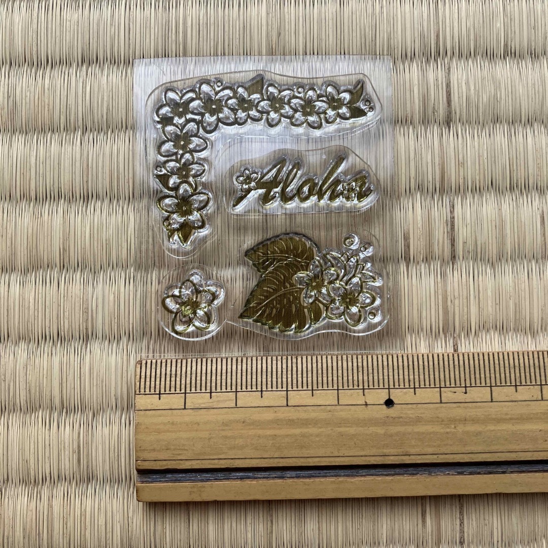 未使用　モールド　シリコン　ハワイ　スタンプ　花　プルメリア　自然　ハイビスカス ハンドメイドの素材/材料(その他)の商品写真