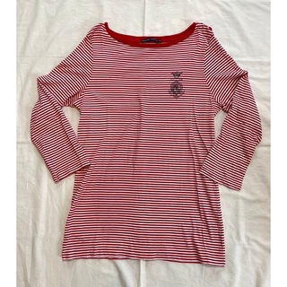 ラルフローレン(Ralph Lauren)の美品  ラルフローレン  POLO RALPH LAUREN 赤 ボーダー(Tシャツ(長袖/七分))