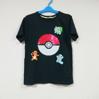 エイチアンドエム(H&M)のH&M ポケモン スパンコールTシャツ 140cm(Tシャツ/カットソー)