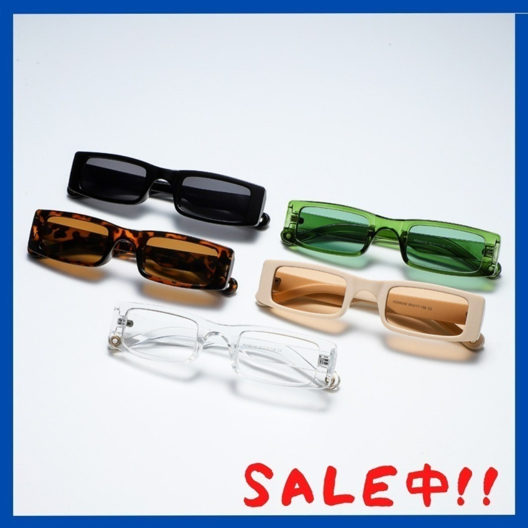 【いいね割引】サングラス メガネ 眼鏡 レディース  メンズ　緑 レディースのファッション小物(サングラス/メガネ)の商品写真