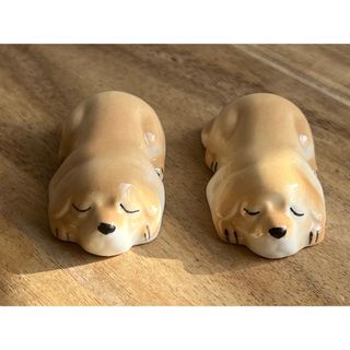 【新品】個数変更可!犬の箸置き(2つ)(食器)