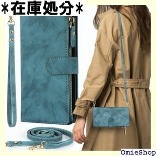 iPhone 15 plus 用 ケース 手帳型 ショ ョ ターコイズ 1962(その他)
