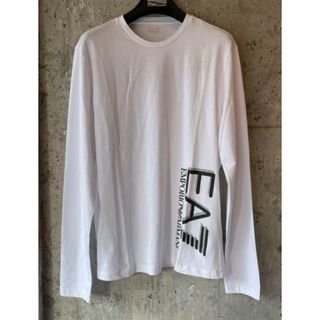 エンポリオアルマーニイーエーセブン(EMPORIO ARMANI EA7)のEA7 エンポリオアルマーニ ロンT  ホワイト ストレッチ XL(Tシャツ/カットソー(七分/長袖))