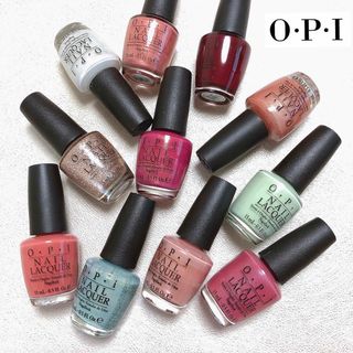 オーピーアイ(OPI)のOPI 速乾❤︎艶❤︎色長持ち マニキュア11本セット 複数購入割&おまけポリ(マニキュア)