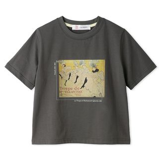 リリーブラウン(Lily Brown)のLILYBROWN リリーブラウン バイカラーアートプリントTシャツ 24ss(Tシャツ(半袖/袖なし))