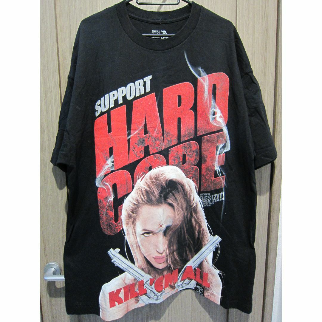 DISSIZIT(ディスイズイット)の最終価格　dissizit シャツ　HARD CORE kill me all メンズのトップス(Tシャツ/カットソー(半袖/袖なし))の商品写真