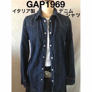 ギャップ(GAP)の【未使用・縫い代難あり】GAP1969★イタリア製★デニムシャツ★ワンウォッシュ(シャツ/ブラウス(長袖/七分))