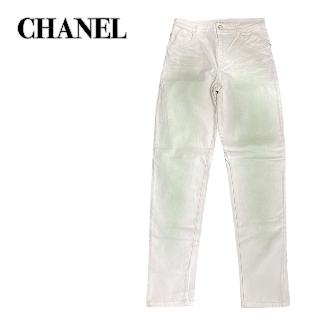 CHANEL シャネル スキニーデニムパンツ グラデーションココ CHANEL シャネル スキニーデニムパンツ グラデーションココ