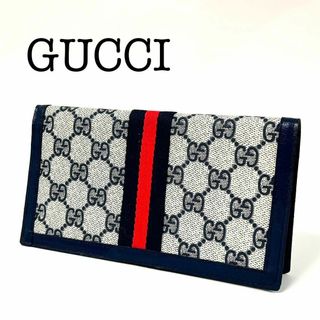 Gucci - GUCCI   グッチ　長財布　お札入れ　シェリーライン　GG