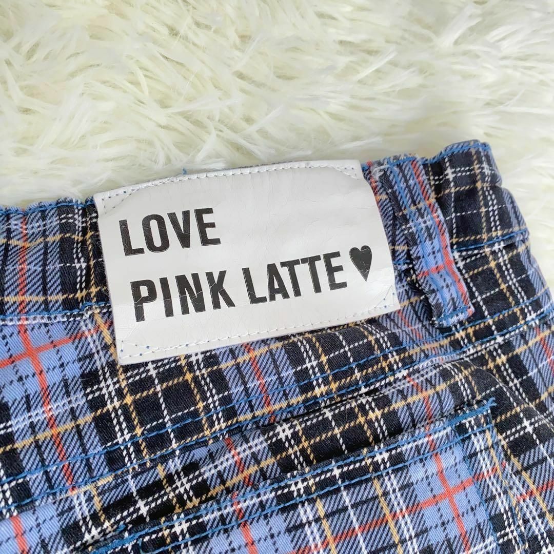 PINK LATTE JEANS⭐️ピンクラテ チェック カラフルパンツ 160 レディースのパンツ(カジュアルパンツ)の商品写真