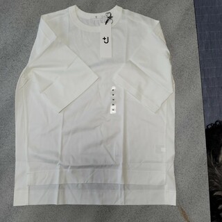 UNIQLO - ユニクロ　スピーマコットンオーバーサイズTシャツ(5分袖)