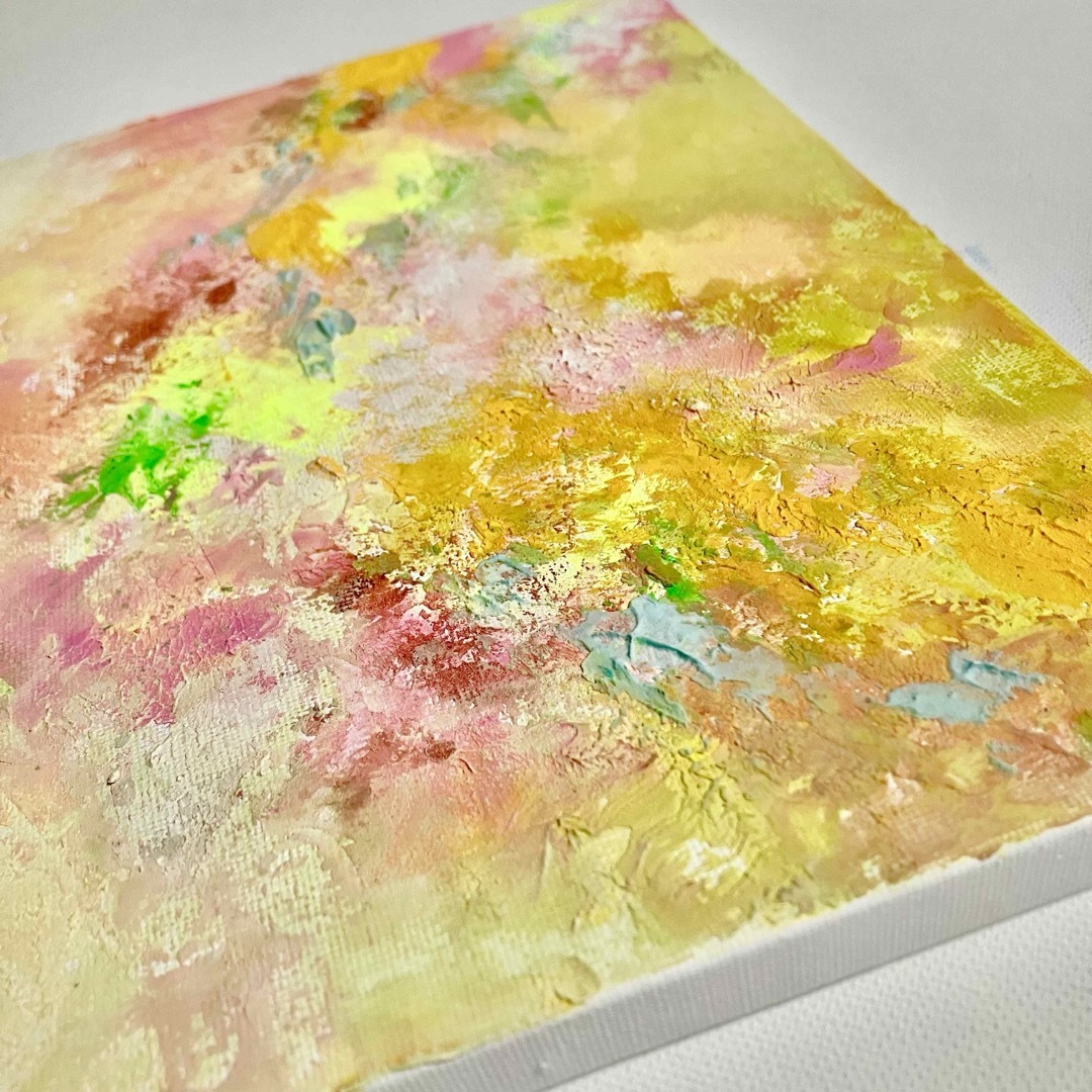 春うらら*絵画 原画 抽象画 テクスチャーアート 花 桜 現代 春うらら*絵画 原画 抽象画 テクスチャーアート 花 桜 現代