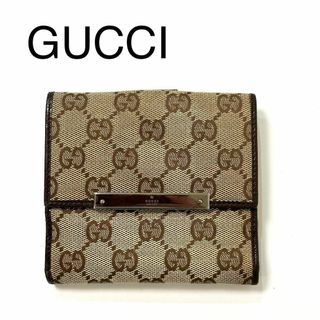 グッチ(Gucci)のGUCCI  グッチ　二つ折り財布　GGキャンバス(財布)