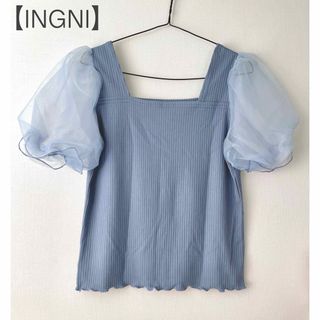 イング(INGNI)の【INGNI】パフスリーブブラウス(カットソー(半袖/袖なし))