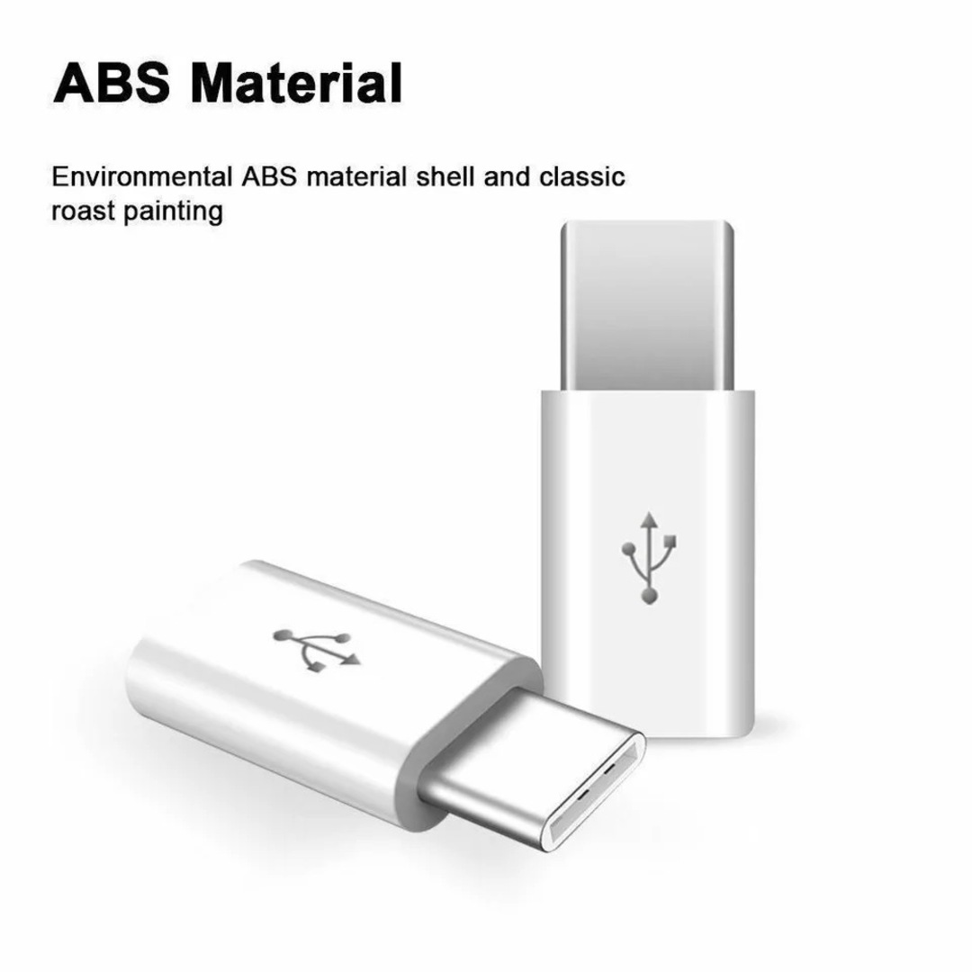 変換アダプタ USB-C MicroUSB to Type-C 5個 黒 SP スマホ/家電/カメラのスマホアクセサリー(その他)の商品写真