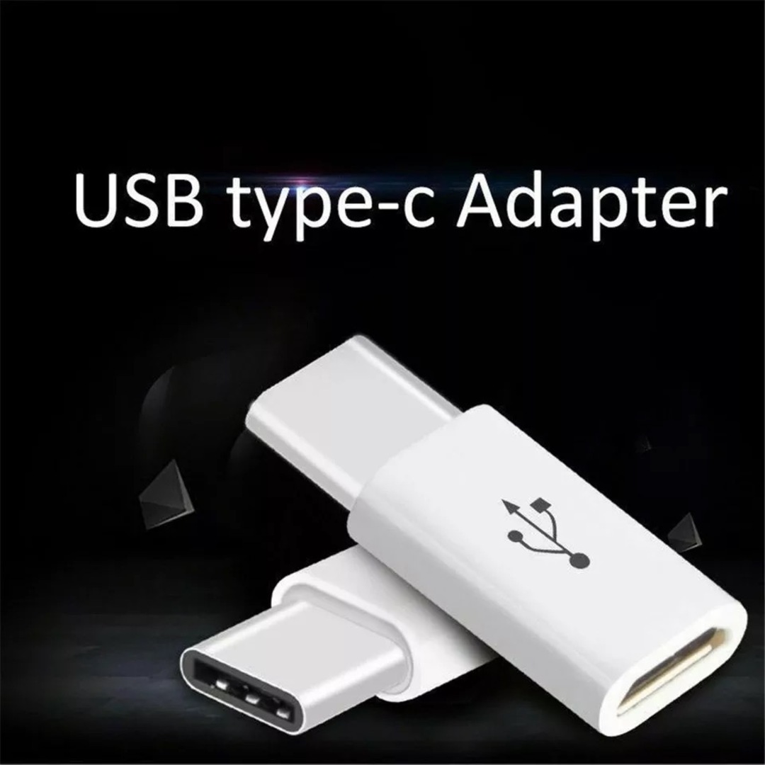 変換アダプタ USB-C MicroUSB to Type-C 5個 黒 SP スマホ/家電/カメラのスマホアクセサリー(その他)の商品写真