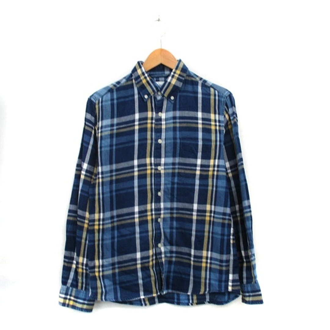 ikka(イッカ)のイッカ ikka ボタンダウン シャツ 長袖 胸ポケット コットン チェック L メンズのトップス(シャツ)の商品写真