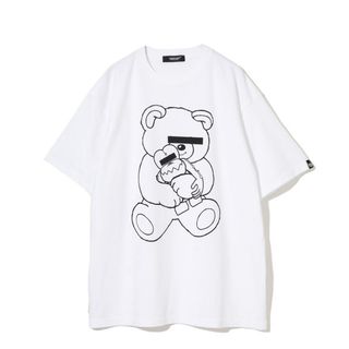 アンダーカバー(UNDERCOVER)の【ホワイト】 UNDERCOVER x BOUNTY HUNTER スカルくん(Tシャツ/カットソー(半袖/袖なし))