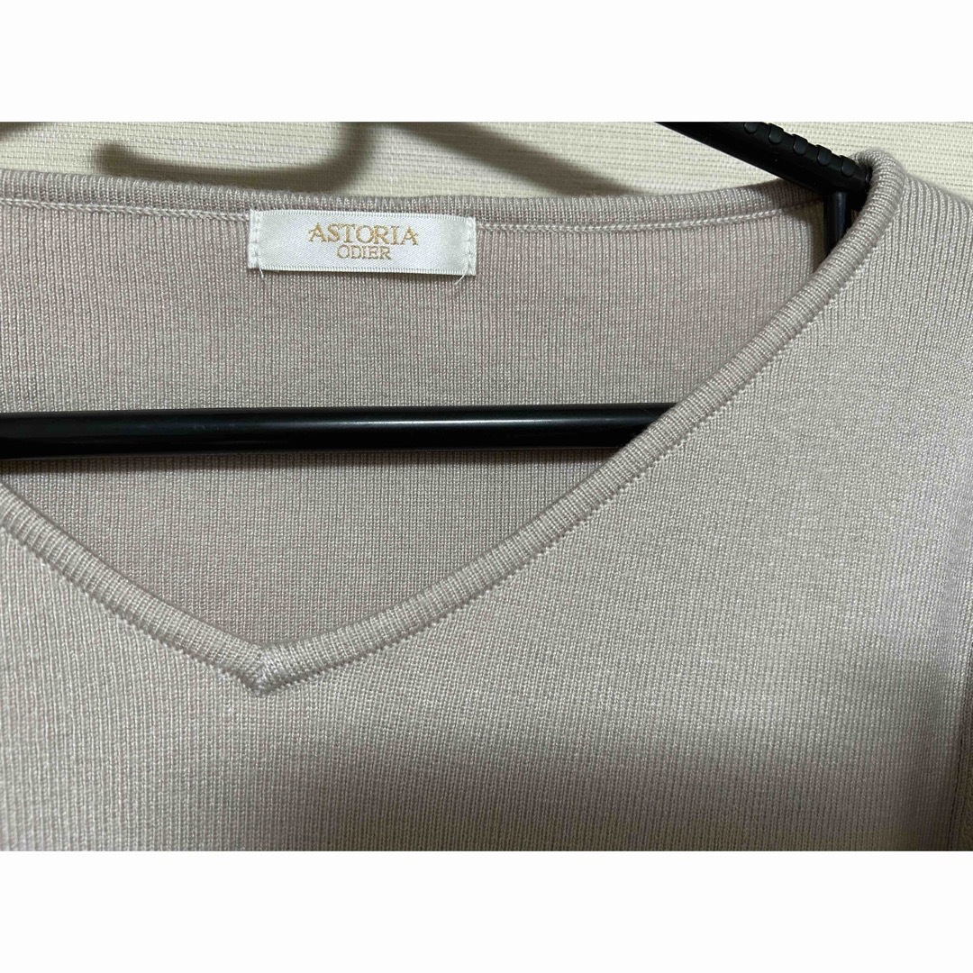 ASTORIA ODIER(アストリアオディール)の美品✨袖口レースニット レディースのトップス(ニット/セーター)の商品写真