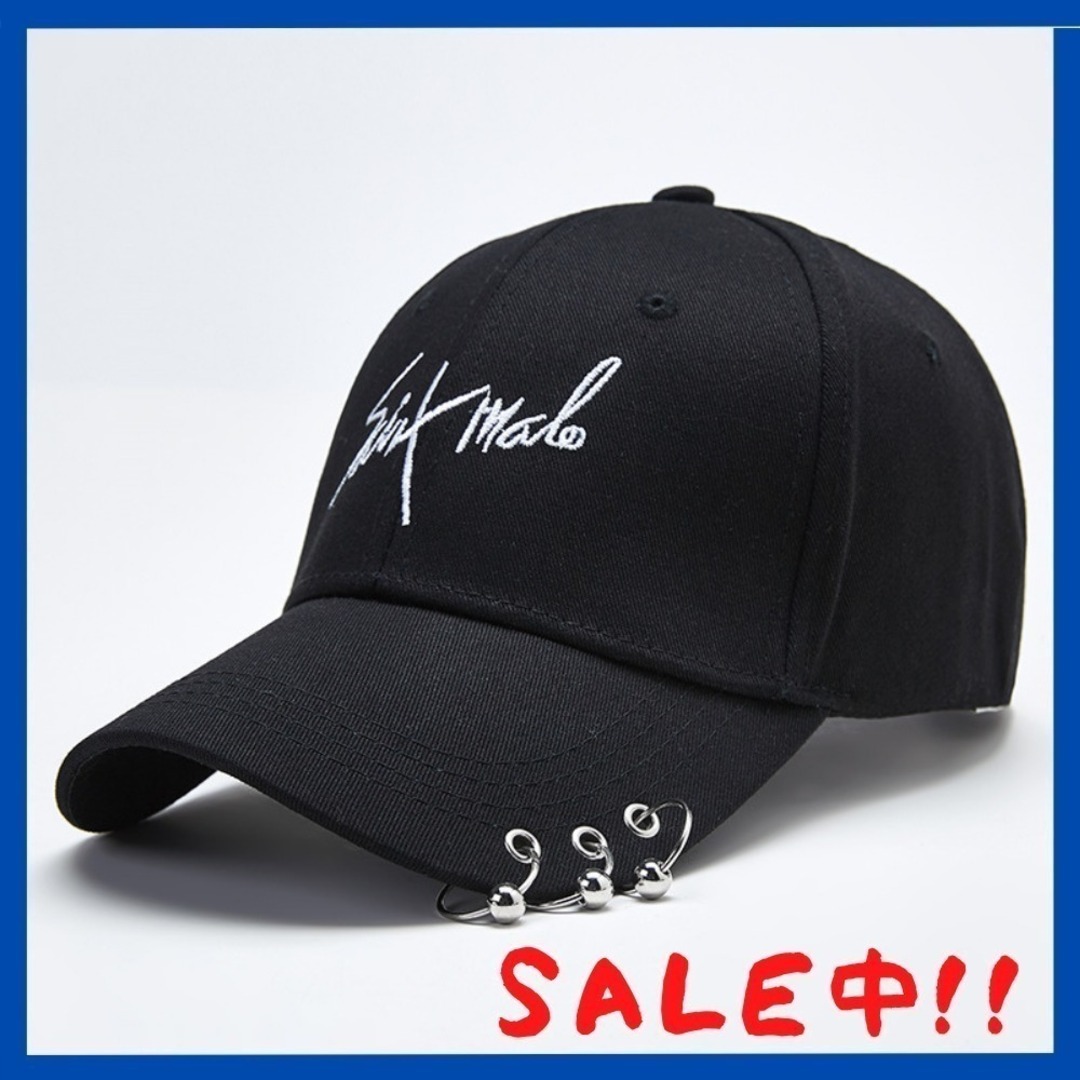 帽子 ぼうし  メンズ  キャップ ゴルフ 野球 ストリート 黒 メンズの帽子(キャップ)の商品写真