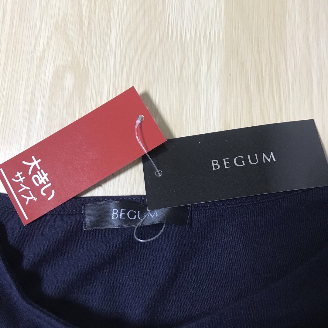 未使用タグ付き　BEGUM レディース　大きめサイズ4L レディースのトップス(カットソー(長袖/七分))の商品写真