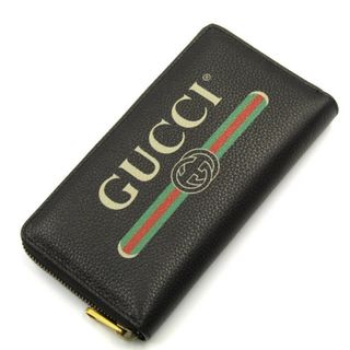 グッチ(Gucci)の【中古】GUCCI ロゴ 長財布 ジップアラウンドウォレット(長財布)